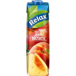 Relax 1L 100% Jablko, broskev
