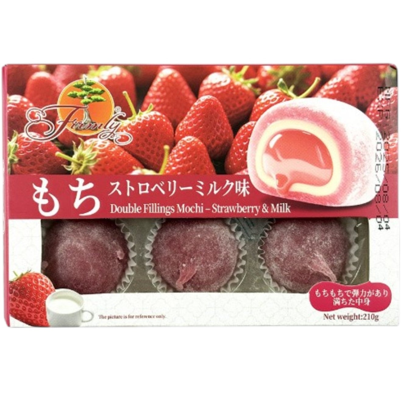 Mochi Firmly 210g Strawberry & Milk