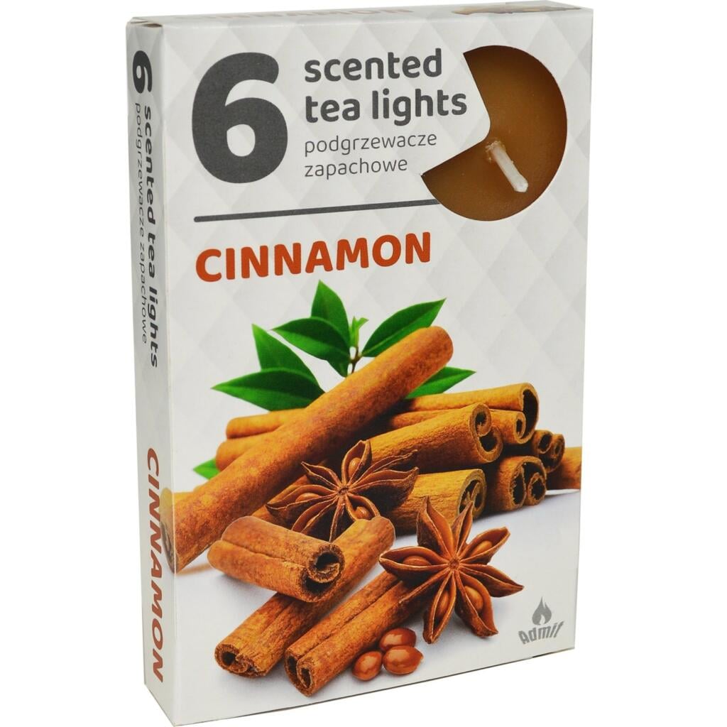 Admit Tea Lights 6ks Cinnamon