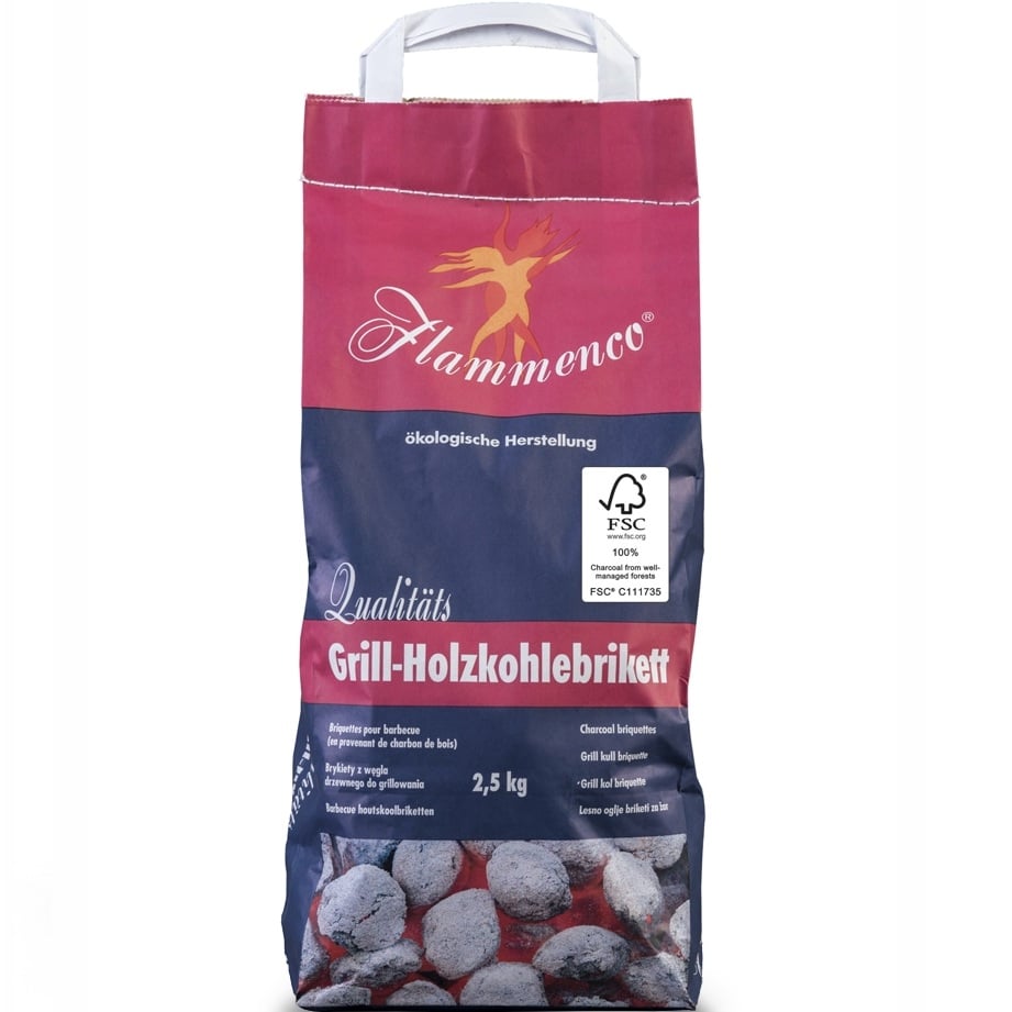 Grilovací brikety 2,5kg FLAMMENCO
