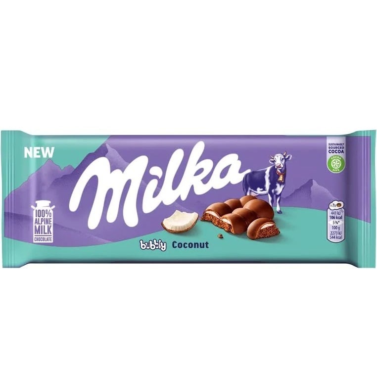 Milka Bubbly Coconut 97g