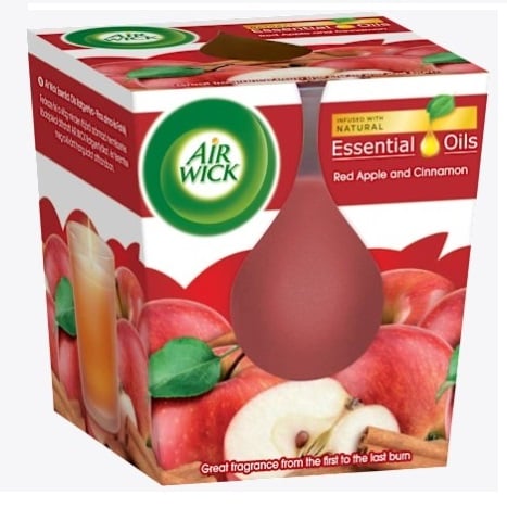 Air Wick svíčka 105g EO Infusion Red Apple & Cinnamon