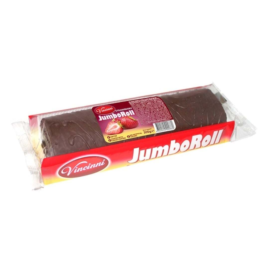 Vincinni Jumbo Choco Roll 300g Strawberry