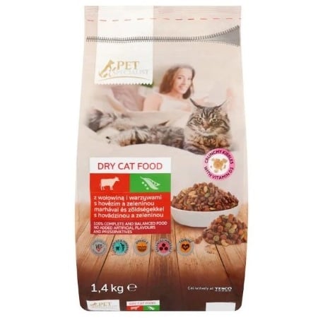 Pet Specialist Cat granule Hovězí & Zelenina 1,4kg